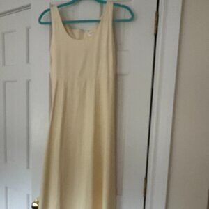 Yellow Maxi sleeveless dress with tie - size 11